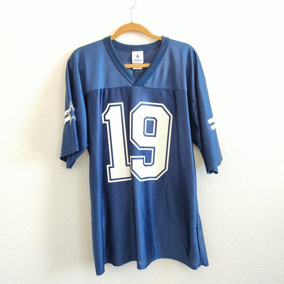 Miles Austin Dallas Cowboys #19 NFL Football Jersey Adult Size Large Blue Star - Picture 3 of 7